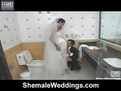 Isabelli mindblowing shemale bride